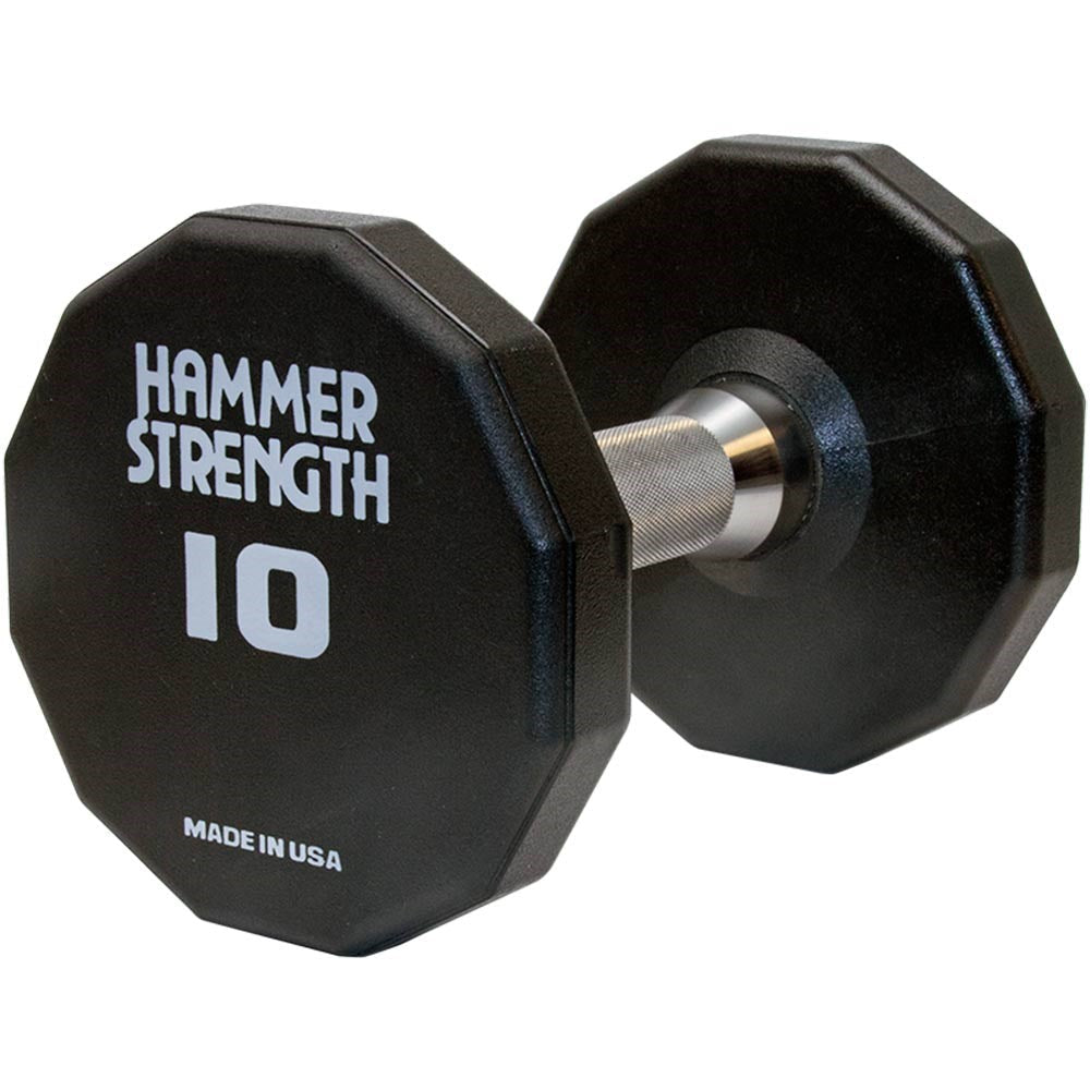 Hammer Strength 12-Sided Urethane Dumbbells