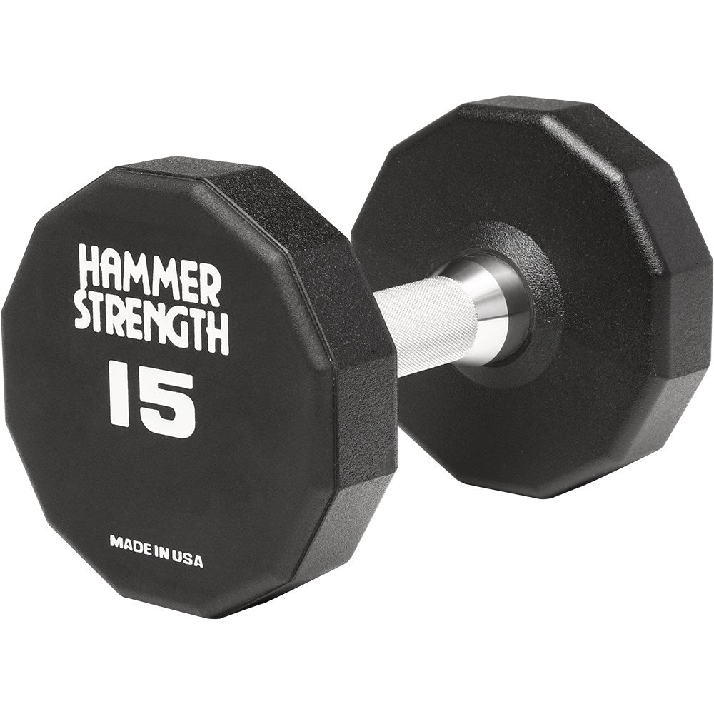 Hammer Strength 12-Sided Urethane Dumbbells