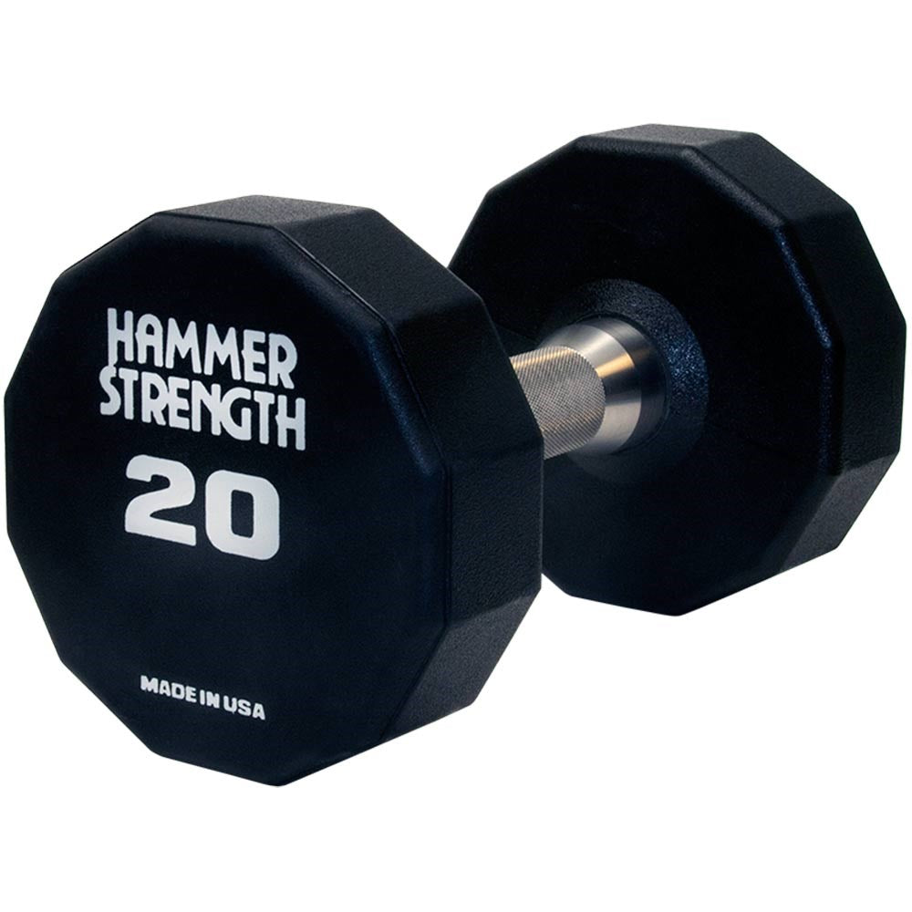 Hammer Strength 12-Sided Urethane Dumbbells