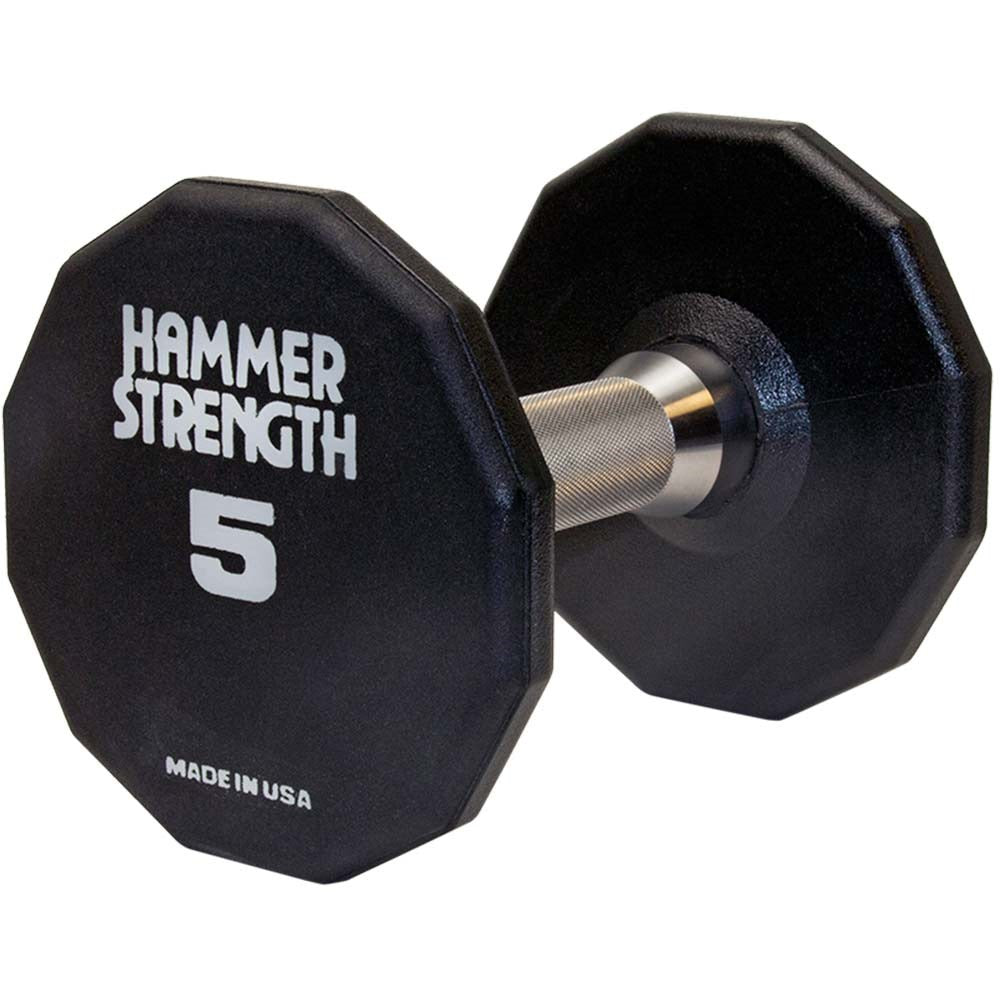 Hammer Strength 12-Sided Urethane Dumbbells