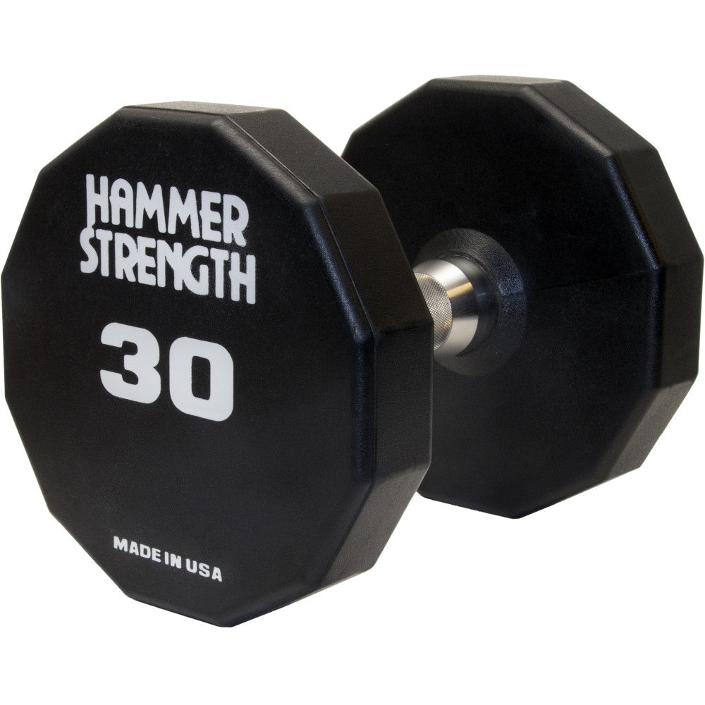 Hammer Strength 12-Sided Urethane Dumbbells