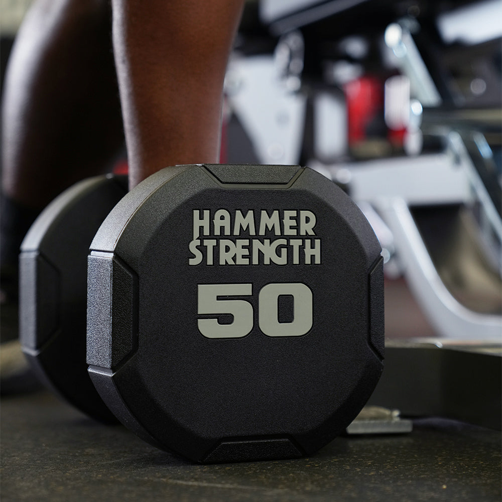 Hammer Strength 4-Sided Urethane Dumbbells