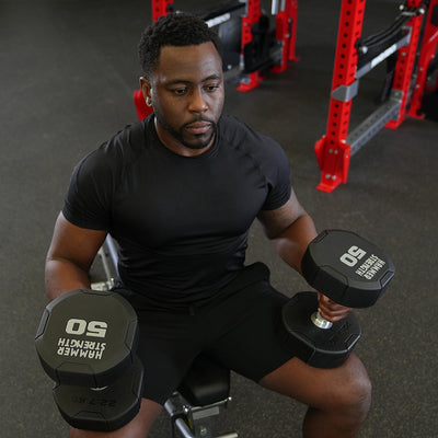 Hammer Strength 4-Sided Urethane Dumbbells