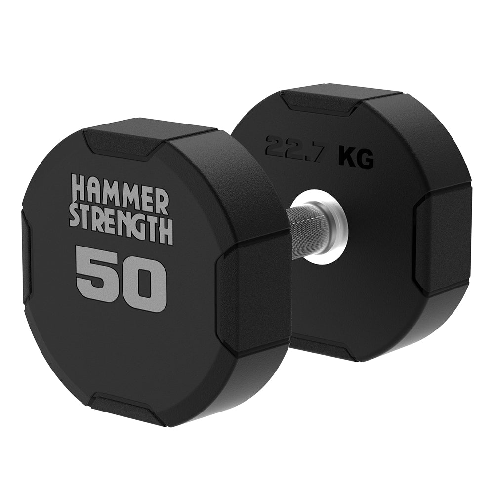 Hammer Strength 4-Sided Urethane Dumbbells