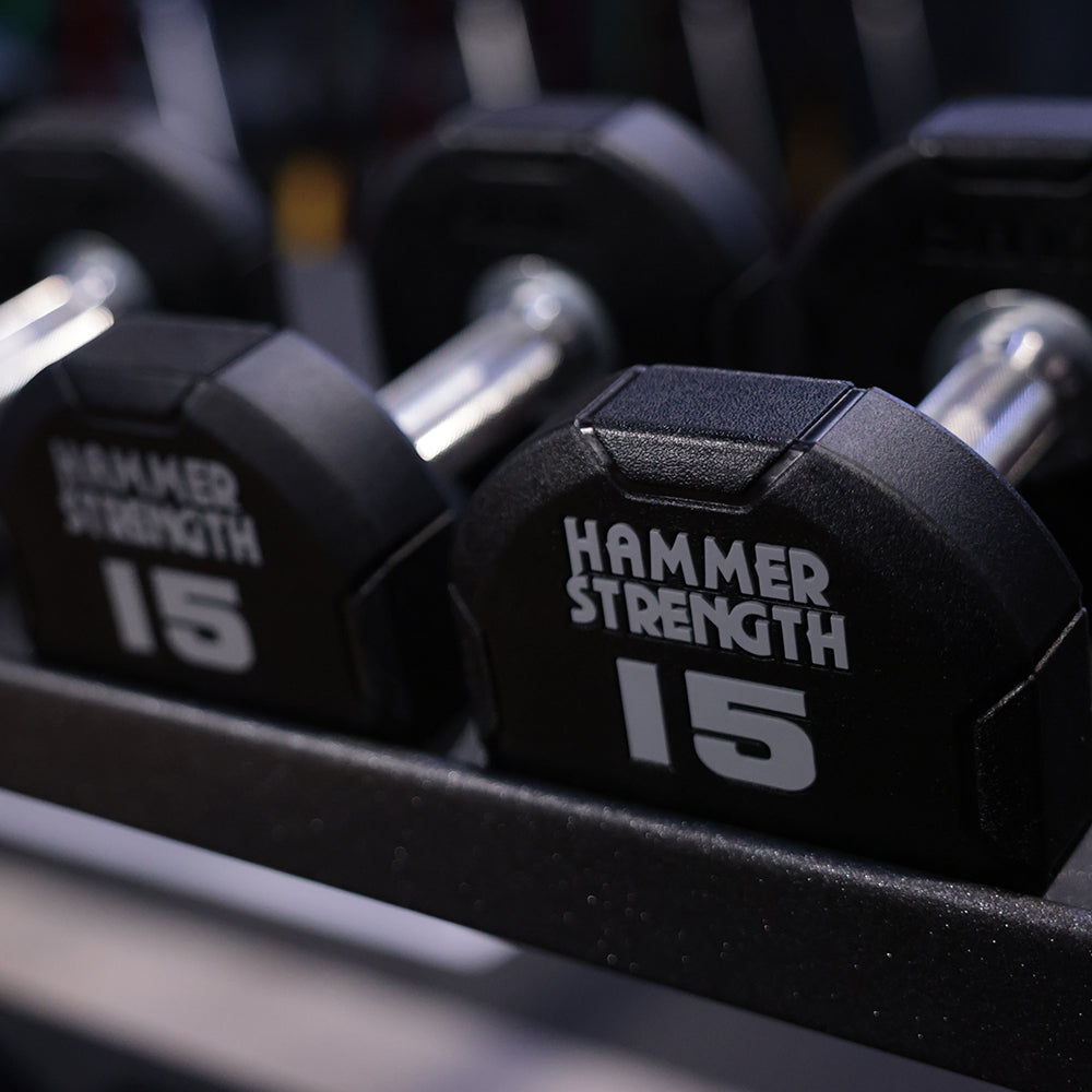 Hammer Strength 4-Sided Urethane Dumbbells