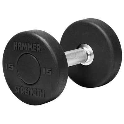 Hammer Strength Round Rubber Dumbbells