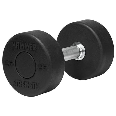 Hammer Strength Round Rubber Dumbbells