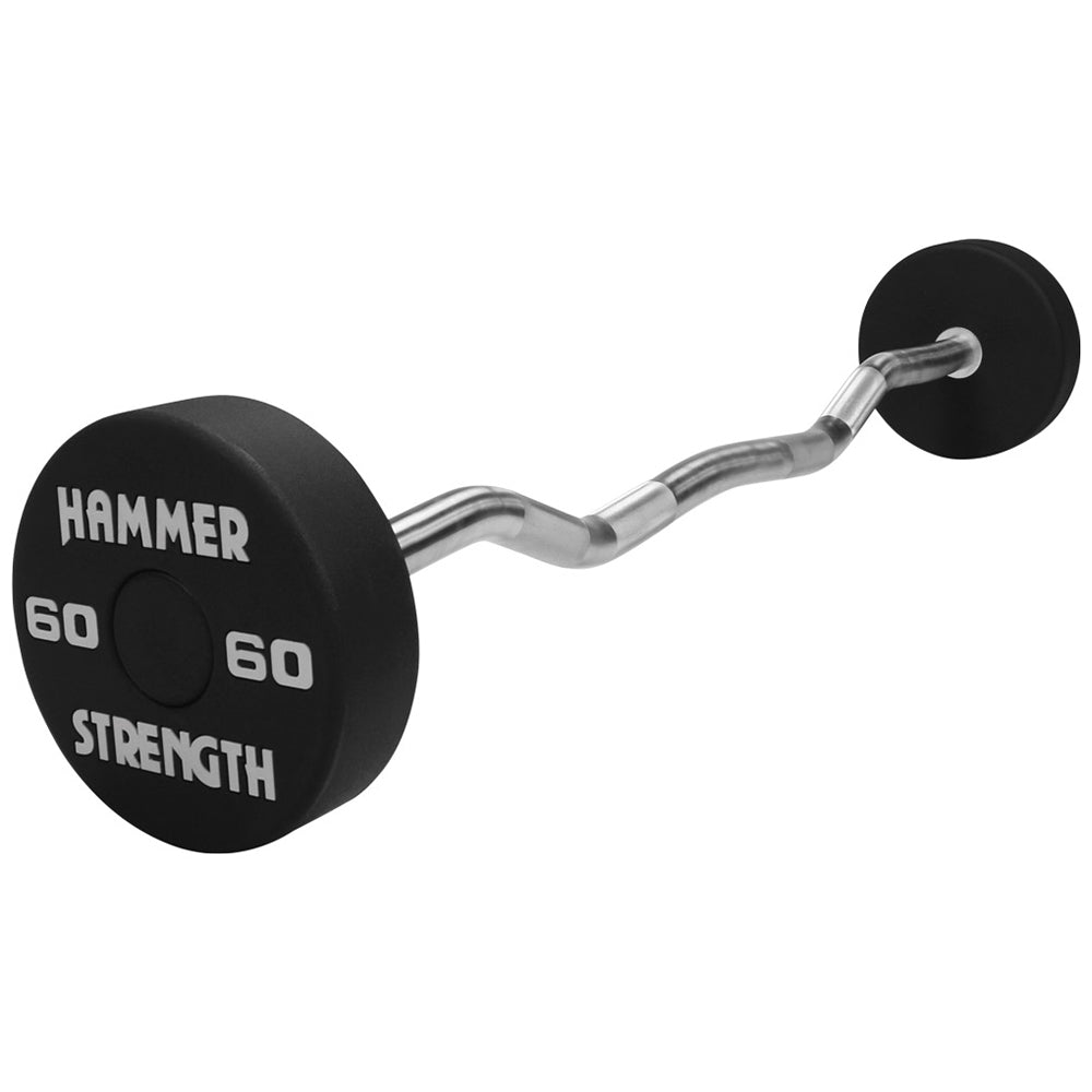 Hammer Strength Round Urethane Fixed Barbells - Outlet