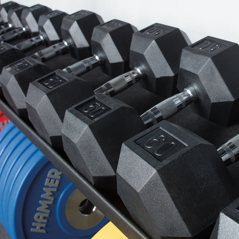 Rubber HEX Dumbbells