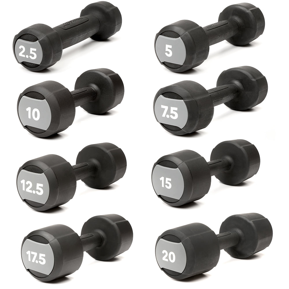 Studio Urethane Dumbbell Set with Rack