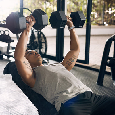 Rubber HEX Dumbbells