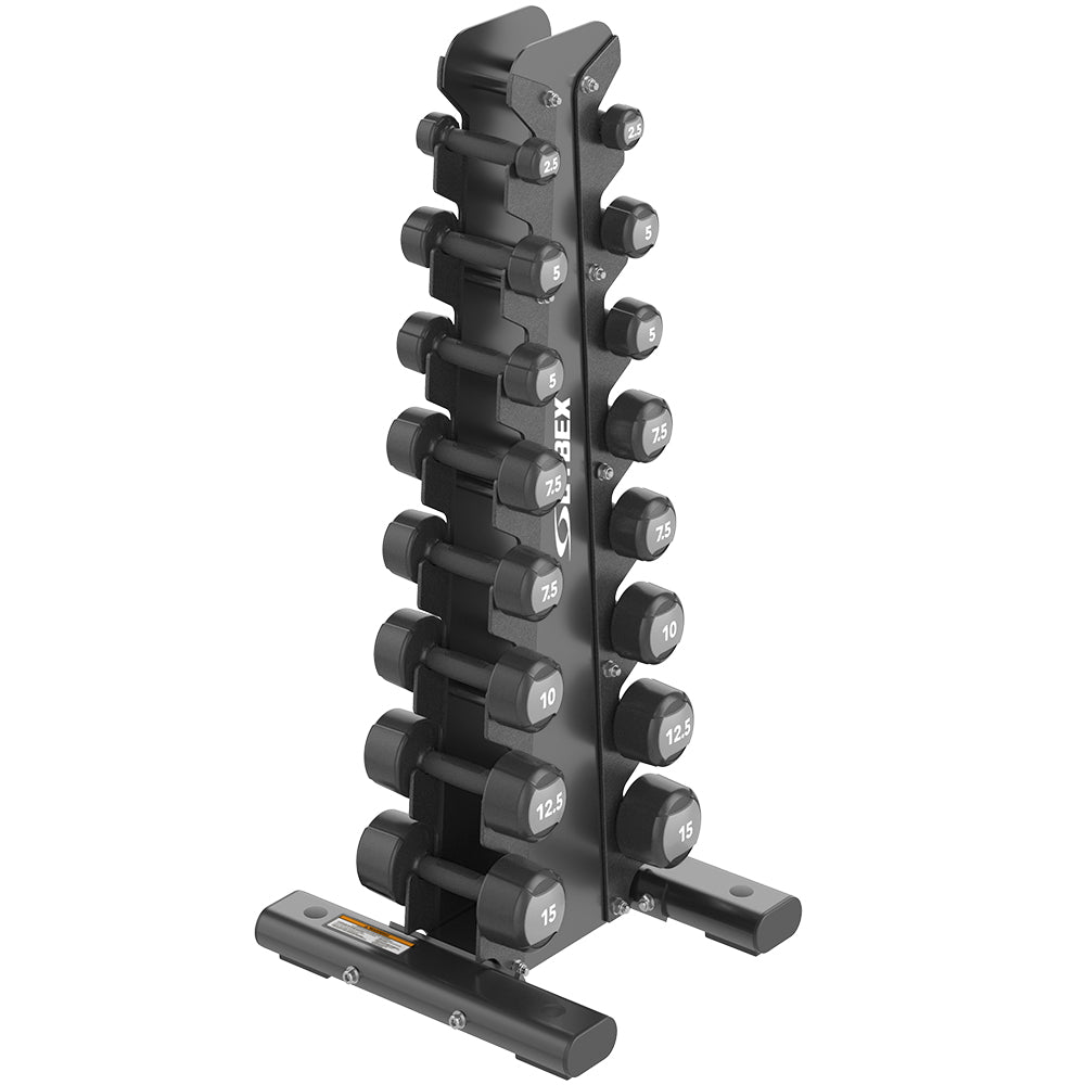 Studio Urethane Dumbbell Set with Rack